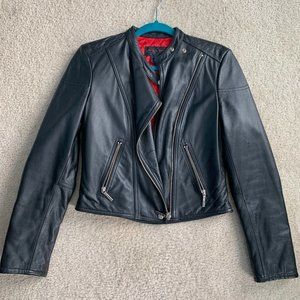Ralph Lauren Black 100% Leather Jacket